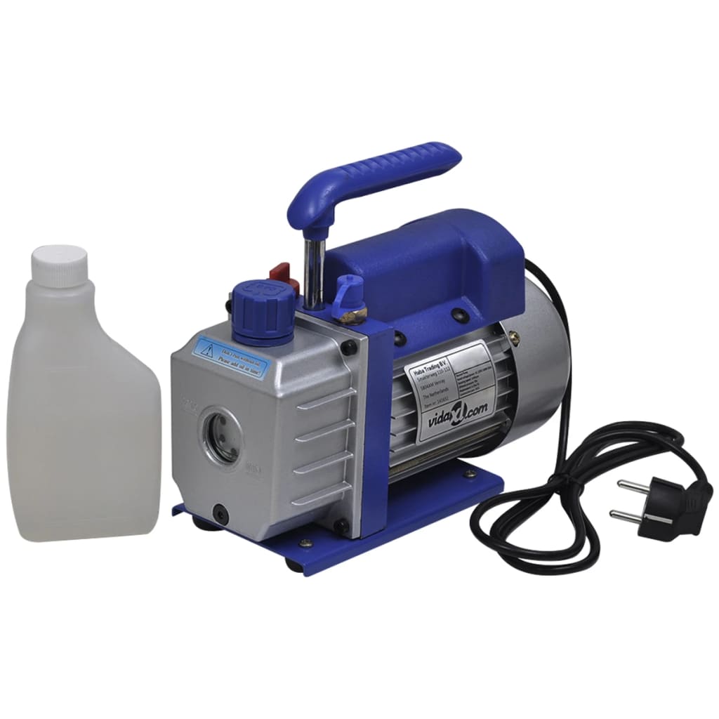 VIDAXL Vakuumpumpe 1 Stufe mit 2-facher Manometern Set