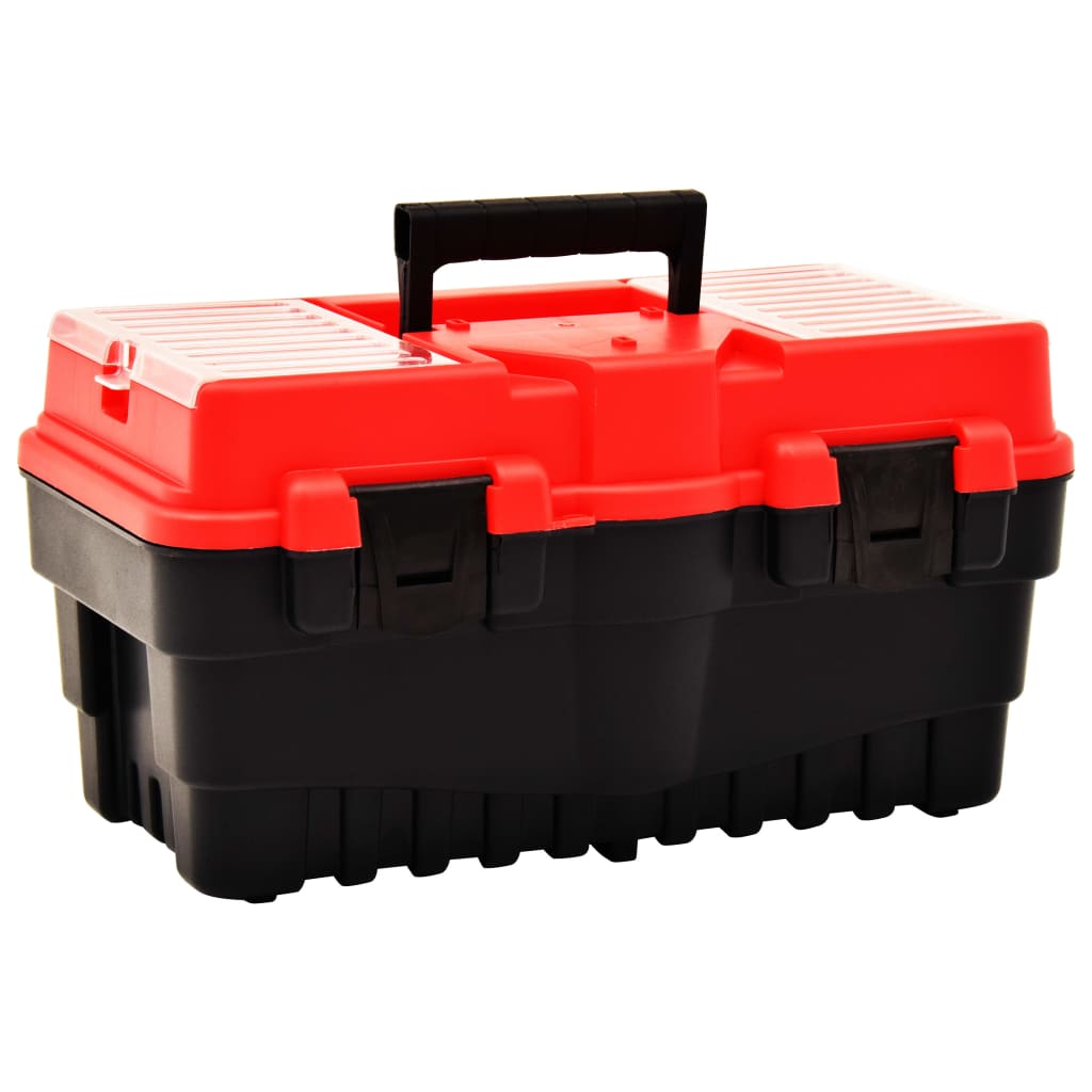 Vidaxxl Werkzeugkasten 462x256x242 mm Kunststoff rot