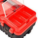 Vidaxxl Werkzeugkasten 462x256x242 mm Kunststoff rot