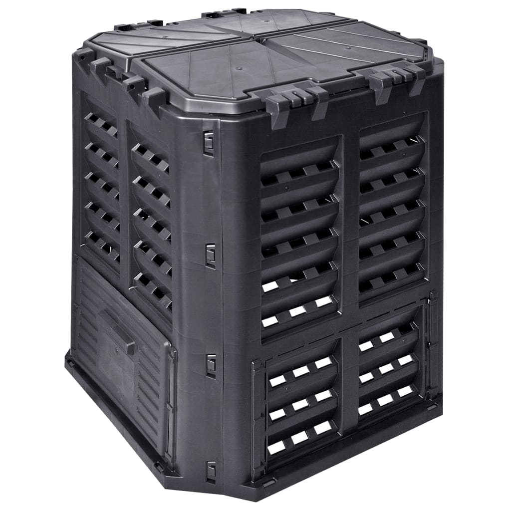 Vidaxx Kompostbehälter 360 l 68,9x68,9x83,9 cm schwarz