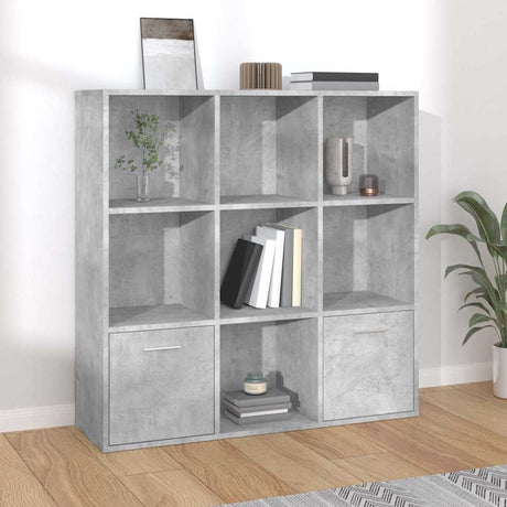 Vidaxl boekenkast 98x30x98 cm bewerkt hout betongrijs