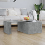 Vidaxl salontafel 150x50x35 cm bewerkt hout betongrijs