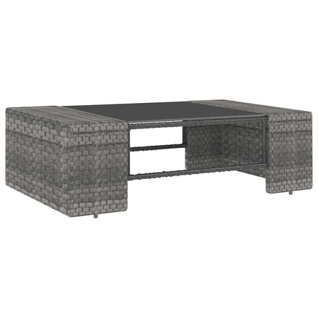 Vidaxl 2-delige loungeset poly rattan grijs