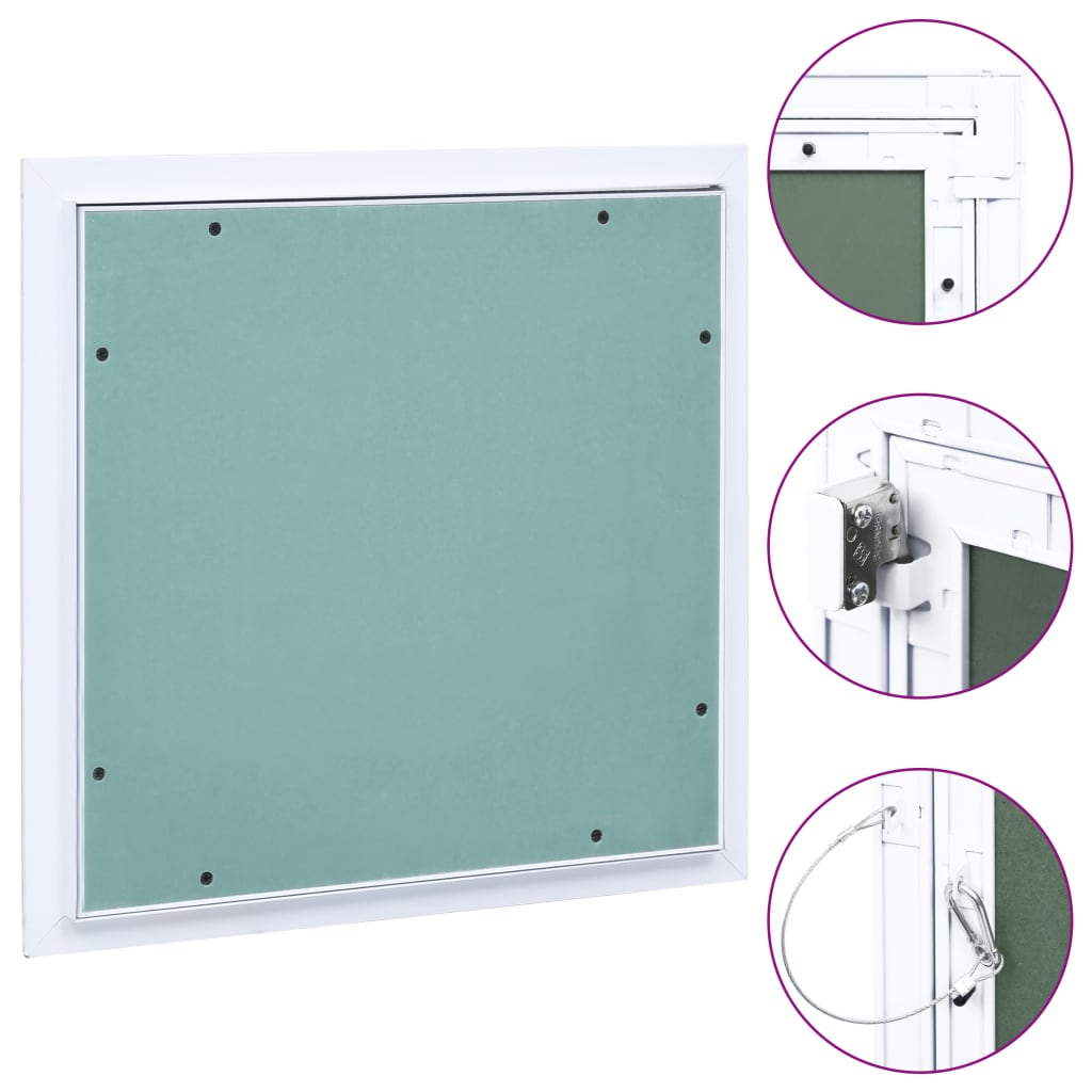 VidaXL access panel with aluminum frame and plasterboard 200x200 mm