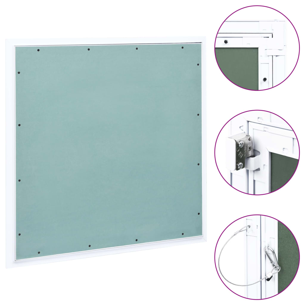 VidaXL access panel with aluminum frame and plasterboard 600x600 mm