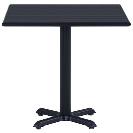 Vidaxl tuintafel 80x80x75 cm zwart