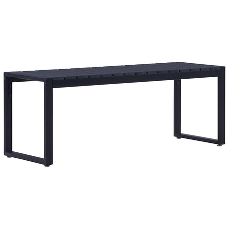 Vidaxl tuinbank 120,5 cm ps-plaat zwart