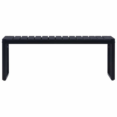Vidaxl tuinbank 120,5 cm ps-plaat zwart
