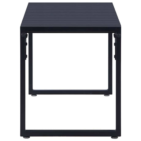 Vidaxl tuinbank 120,5 cm ps-plaat zwart
