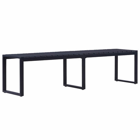 Vidaxl tuinbank 180 cm ps-plaat zwart