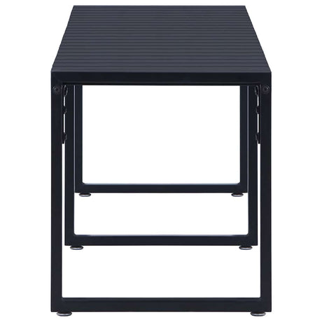 Vidaxl tuinbank 180 cm ps-plaat zwart