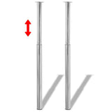 Vidaxl tafelpoten telescopisch 4 st 710-1100 mm chroomkleurig
