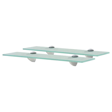 Vidaxl schappen zwevend 2 st 40x10 cm 8 mm glas
