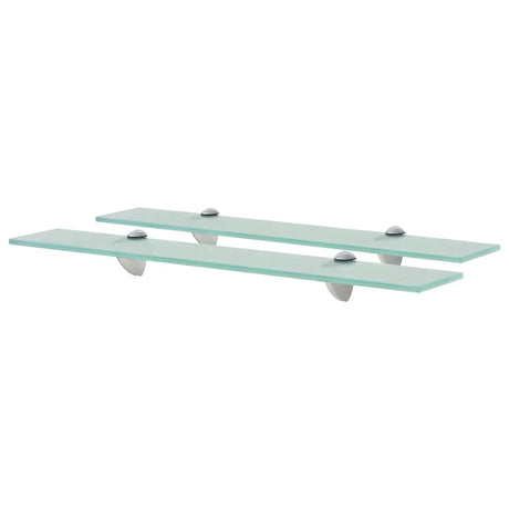Vidaxl schappen zwevend 2 st 60x10 cm 8 mm glas
