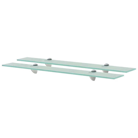 Vidaxl schappen zwevend 2 st 70x10 cm 8 mm glas