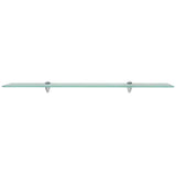 Vidaxl schappen zwevend 2 st 90x10 cm 8 mm glas