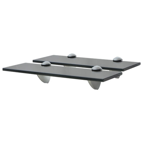Vidaxl schappen zwevend 2 st 30x10 cm 8 mm glas