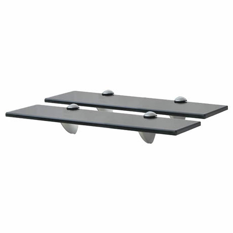 Vidaxl schappen zwevend 2 st 40x10 cm 8 mm glas