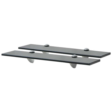 Vidaxl schappen zwevend 2 st 50x10 cm 8 mm glas