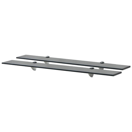Vidaxl schappen zwevend 2 st 80x10 cm 8 mm glas