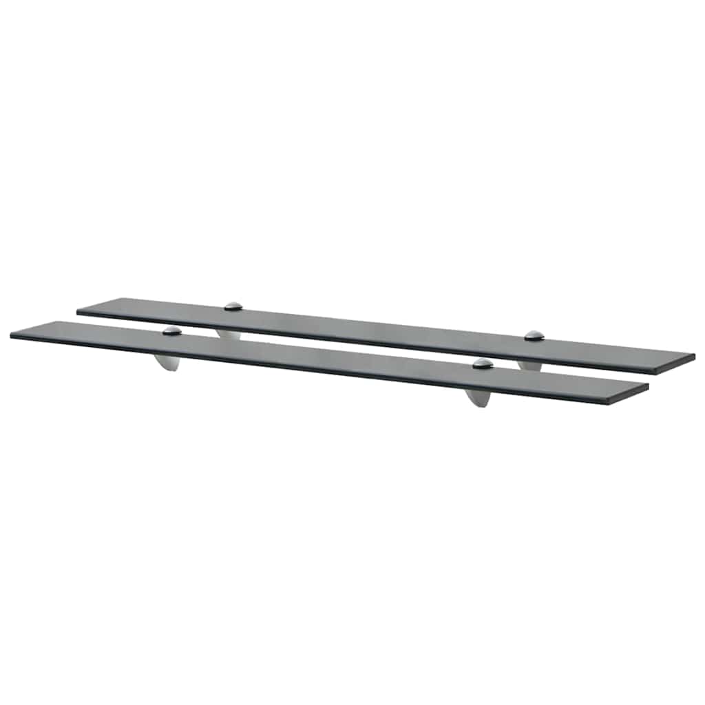 Vidaxl schappen zwevend 2 st 90x10 cm 8 mm glas