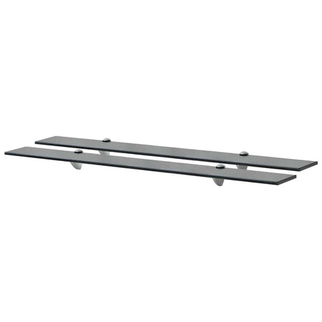 Vidaxl schappen zwevend 2 st 90x10 cm 8 mm glas