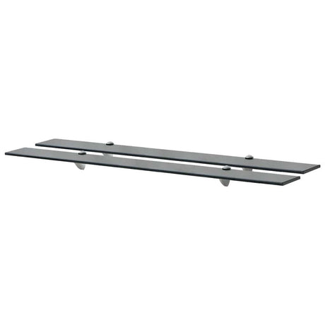 Vidaxl schappen zwevend 2 st 100x10 cm 8 mm glas