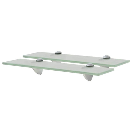 Vidaxl schappen zwevend 2 st 40x10 cm 8 mm glas