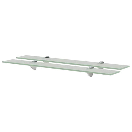 Vidaxl schappen zwevend 2 st 70x10 cm 8 mm glas