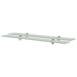 Vidaxl schappen zwevend 2 st 80x10 cm 8 mm glas