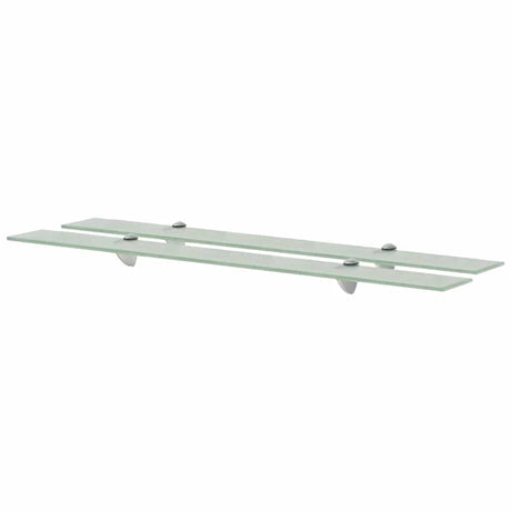 Vidaxl schappen zwevend 2 st 90x10 cm 8 mm glas