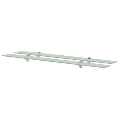 Vidaxl schappen zwevend 2 st 100x10 cm 8 mm glas