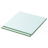 Vidaxl schappen 2 st 30x30 cm glas transparant