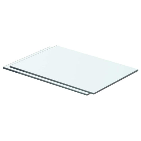 Vidaxl schappen 2 st 40x20 cm glas transparant