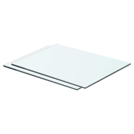 Vidaxl schappen 2 st 40x25 cm glas transparant