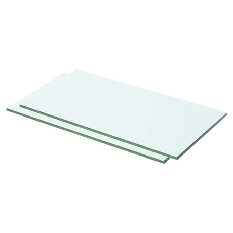 Vidaxl schappen 2 st 50x20 cm glas transparant