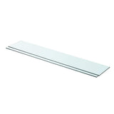 Vidaxl schappen 2 st 90x15 cm glas transparant