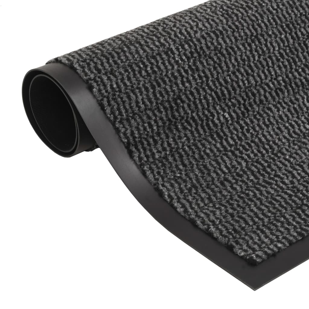 Vidaxl Droogloop mats 2 pc rectangular tufting 60x90 cm anthracite