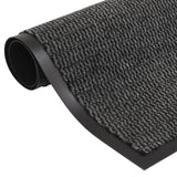 Vidaxl Droogloop Mats 2 PC Prostokątne tufing 80x120 cm antracyt