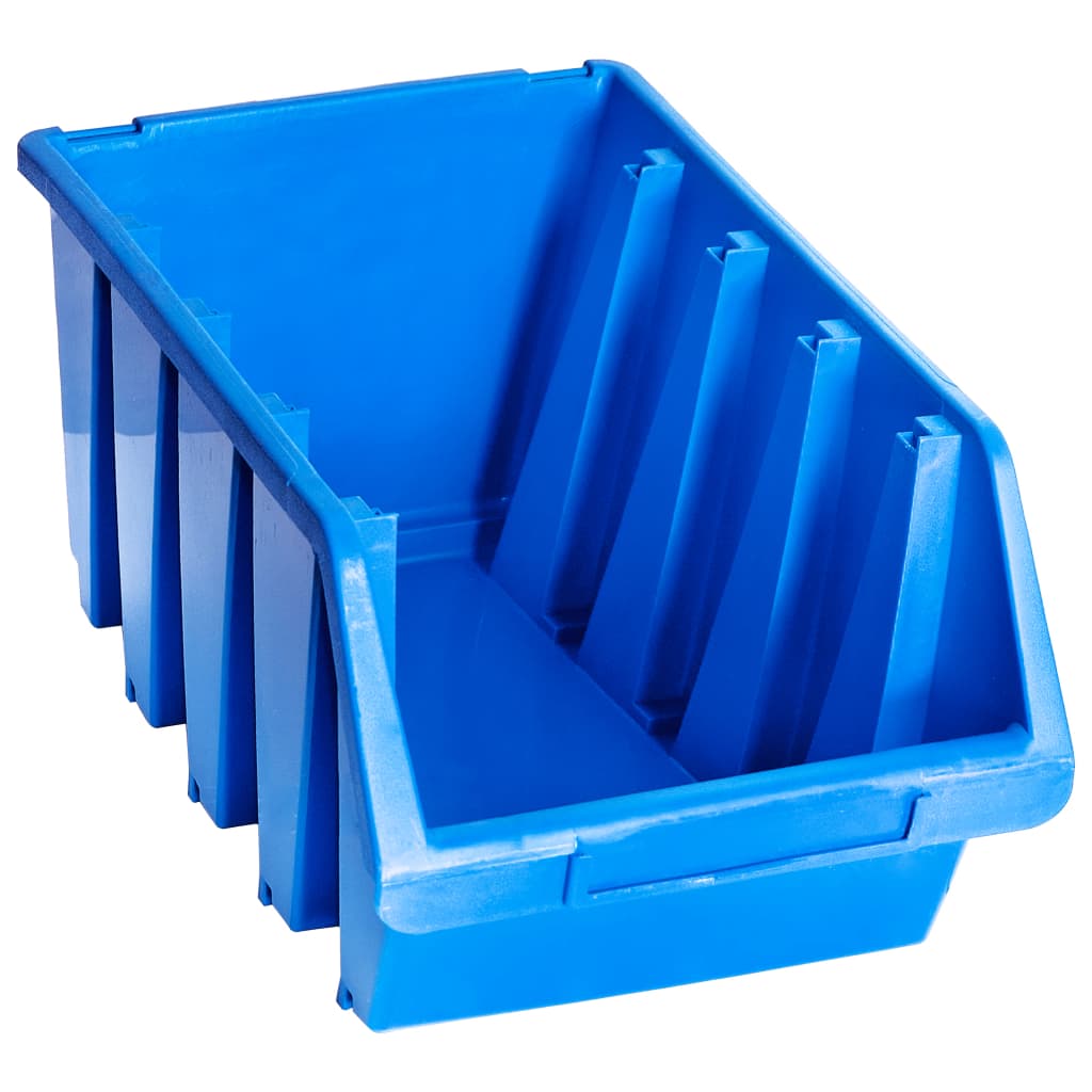 Vidaxl Stapelbakken 14 St Plastic Blue