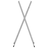 Vidaxl bartafelpoten inklapbaar 45x53x108 cm staal zilverkleurig