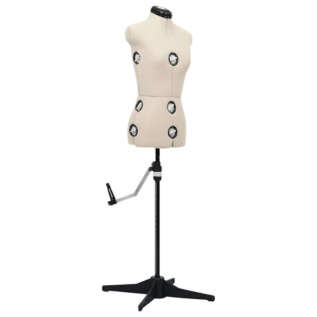 Vidaxl Mannequin Verstellbarer Frau Größe 33-40 s Creme gefärbt