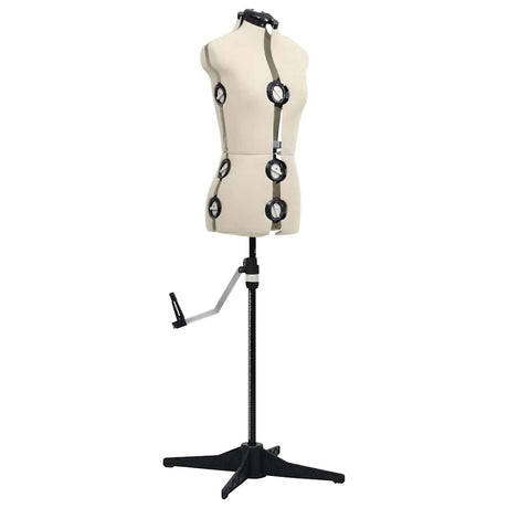 Vidaxl Mannequin Verstellbarer Frau Größe 33-40 s Creme gefärbt