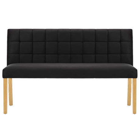 Vidaxl bankje 140 cm fluweel zwart