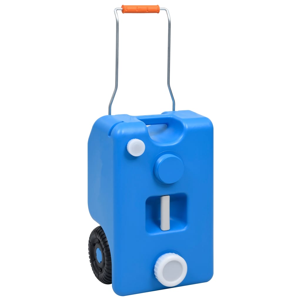 Vidaxl watertank op wielen 25 l blauw