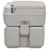 Vidaxl Camps Toilette tragbar 20 + 10 l Grau