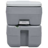 Vidaxl camps toilet Portable 20 + 10 L Gray