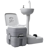 Vidaxl camps room and sink Portable gray