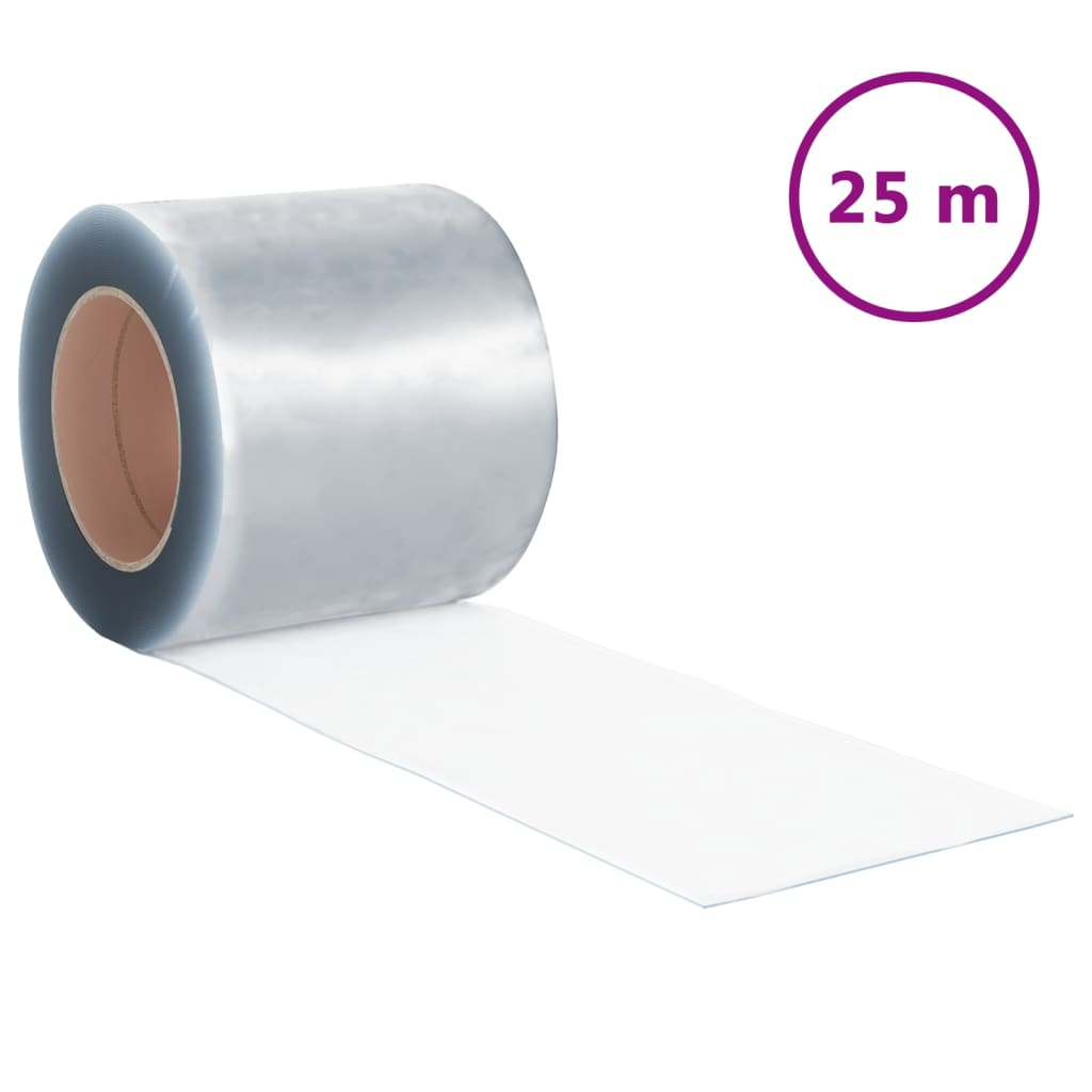 Vidaxl -Streifenvorhang auf Roll 2x200 mm 25 m PVC