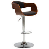 Vidaxl barstoelen 2 st gebogen hout en stof grijs